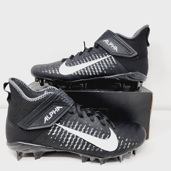 Nike Alpha Menace Pro 2 WD P Football Cleats Black BV3951-001 S 12 Wide - Picture 1 of 7